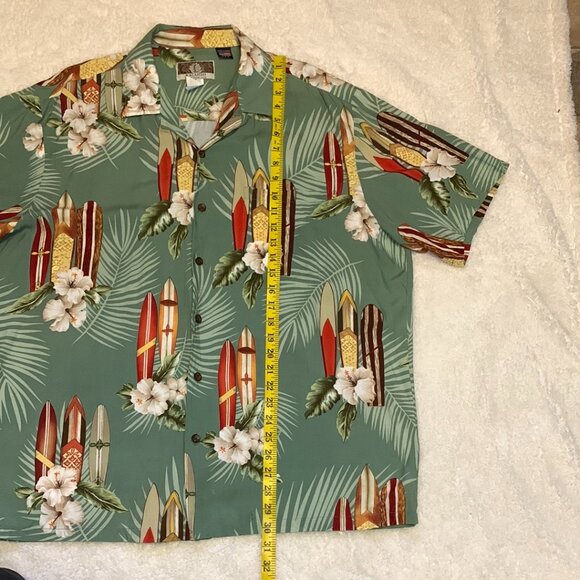 Vintage Kalaheo Hawaiian Shirt Mens Sz XL  Surf Boards Tropical Made in USA - Picture 5 of 7